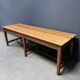 Large antique drapery fabric table
