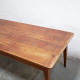 Vintage wooden farmhouse dining table