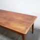 Vintage wooden farmhouse dining table