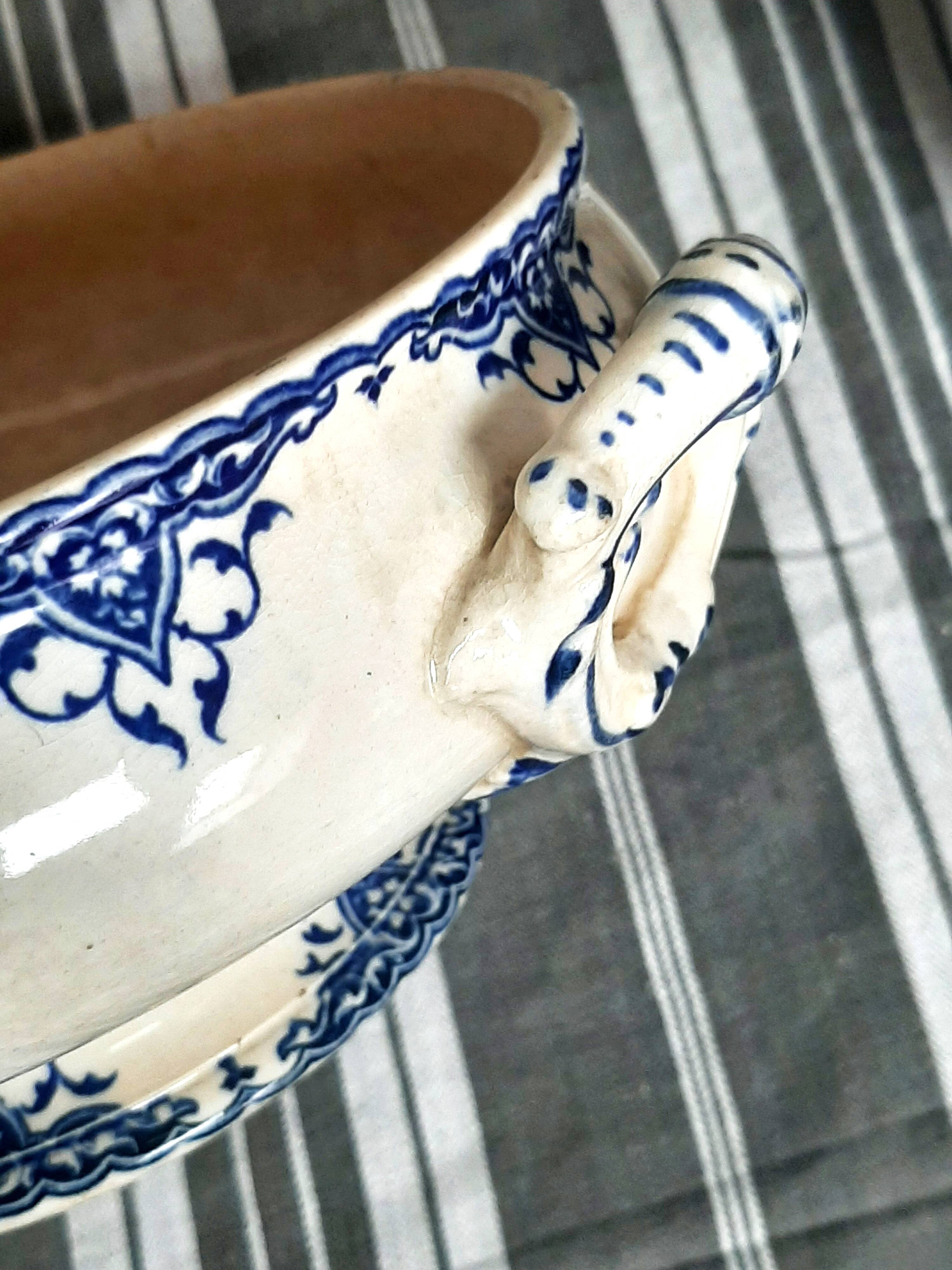 Ironstone soup tureen from the 19th century.