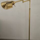 Brass reading floor lamp from the 1970s