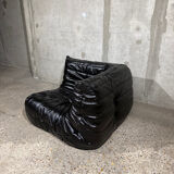 Togo angle faux leather Black - Ligne Roset