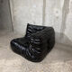 Black faux leather corner sofa - Ligne Roset