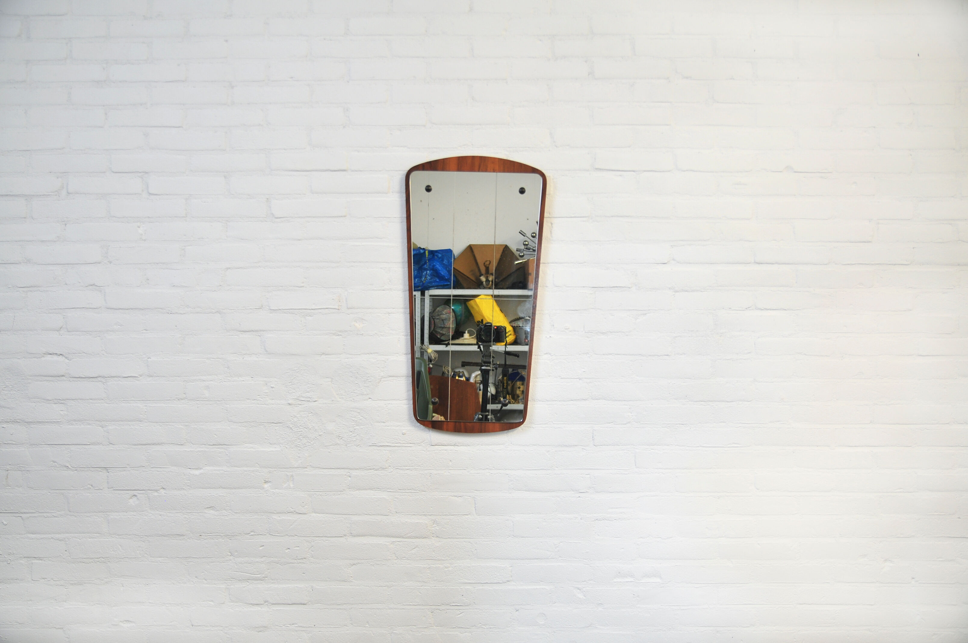 Danish mirror on wooden plate