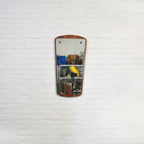 Danish mirror on wooden plate