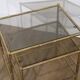 Brass nesting tables "faux bamboo" 1970