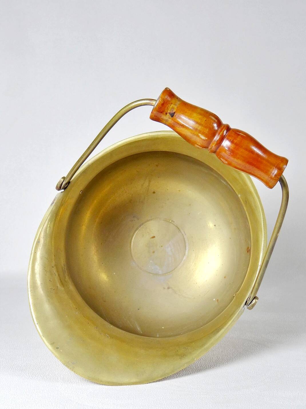 Vintage Ornate Brass Coal Bucket