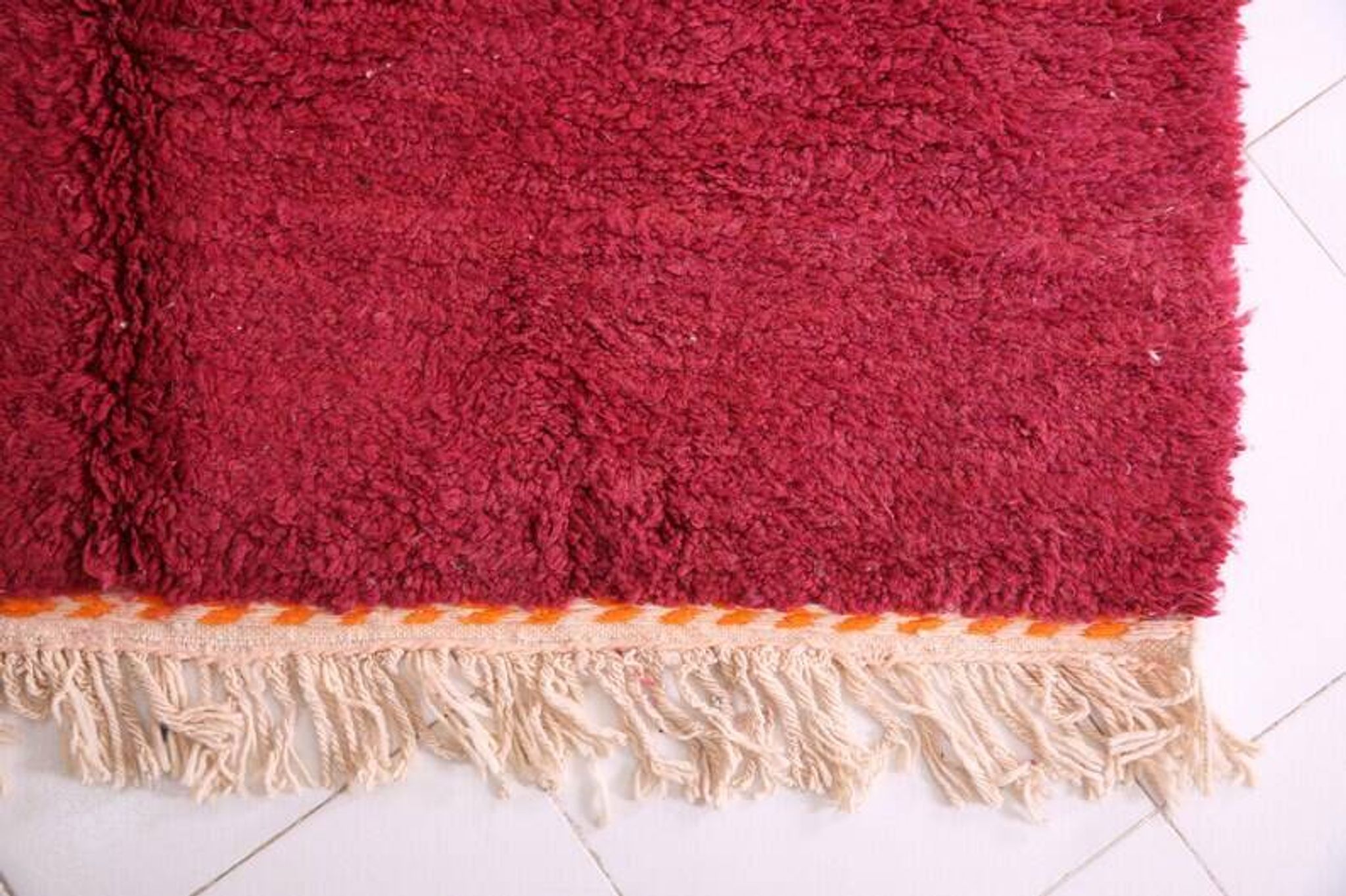 Handmade traditional Berber rug with colourful patterns, size 150/250cm.