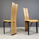 Vintage postmodern dining chairs, 1980s - set of 10