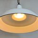 Industrial White Enamel Factory Pendant Lamp from Benjamin USA, 1960s