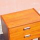 Pair of 2 vintage Danish bedside tables from the 1960s, in teak.