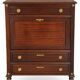Secretary with a drop-leaf in mahogany in the Louis XVI style.