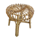 Wicker round footstool