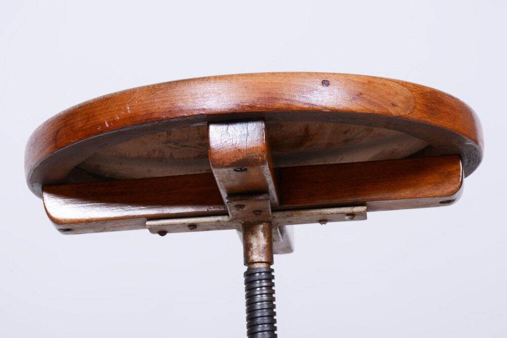 Bauhaus Piano Stool from Mücke-Melder, Czech, 1930s