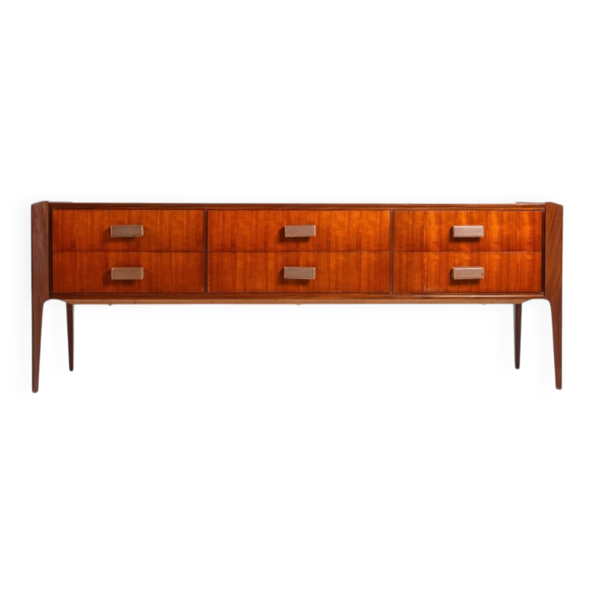 Italian sideboard or chest of drawers in teak Italy 1960