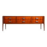 Italian sideboard or chest of drawers in teak Italy 1960