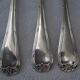 Fish service and its 6 silver-plated metal cutlery in the crossed ribbons model.