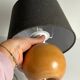 Solid wood ball lamp from the 70s
