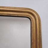 Large antique Louis Philippe gilded mirror