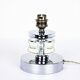 Art Deco lamp 1930 crystal and chrome metal