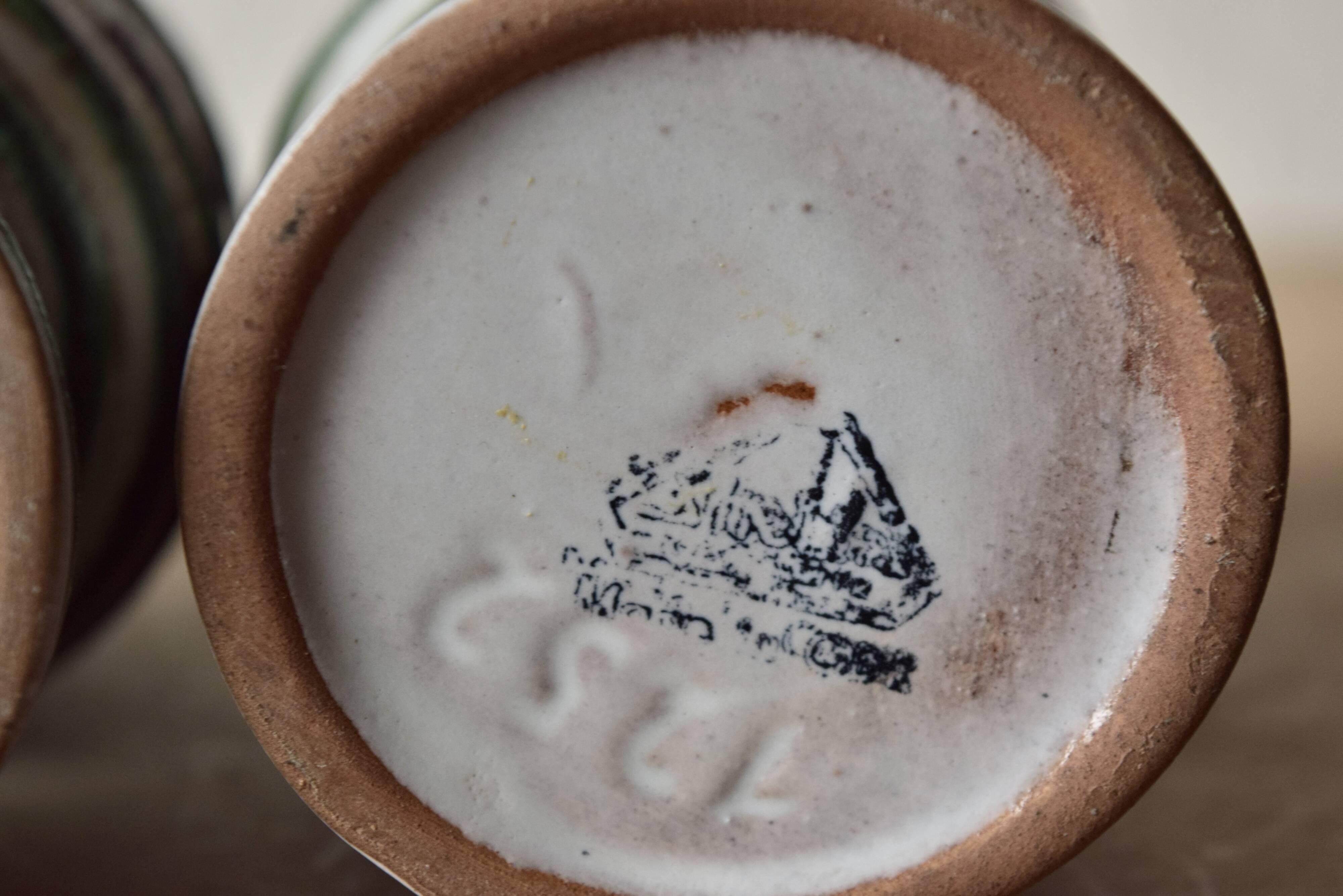 Pair of small vintage ceramic vases