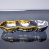 Brutalist pocket emptier by Art3, bronze and aluminum 1970, Spain