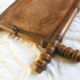 Wood imitation bamboo vintage mirror