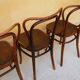 Set of 4 chairs Bistro, model n ° 55, by Jacob and Josef kohn