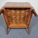 Mid-Century Wool Wing Chair, Denmark, 1950s