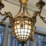 Beautiful 19th century Louis XVI style chandelier in gilded bronze