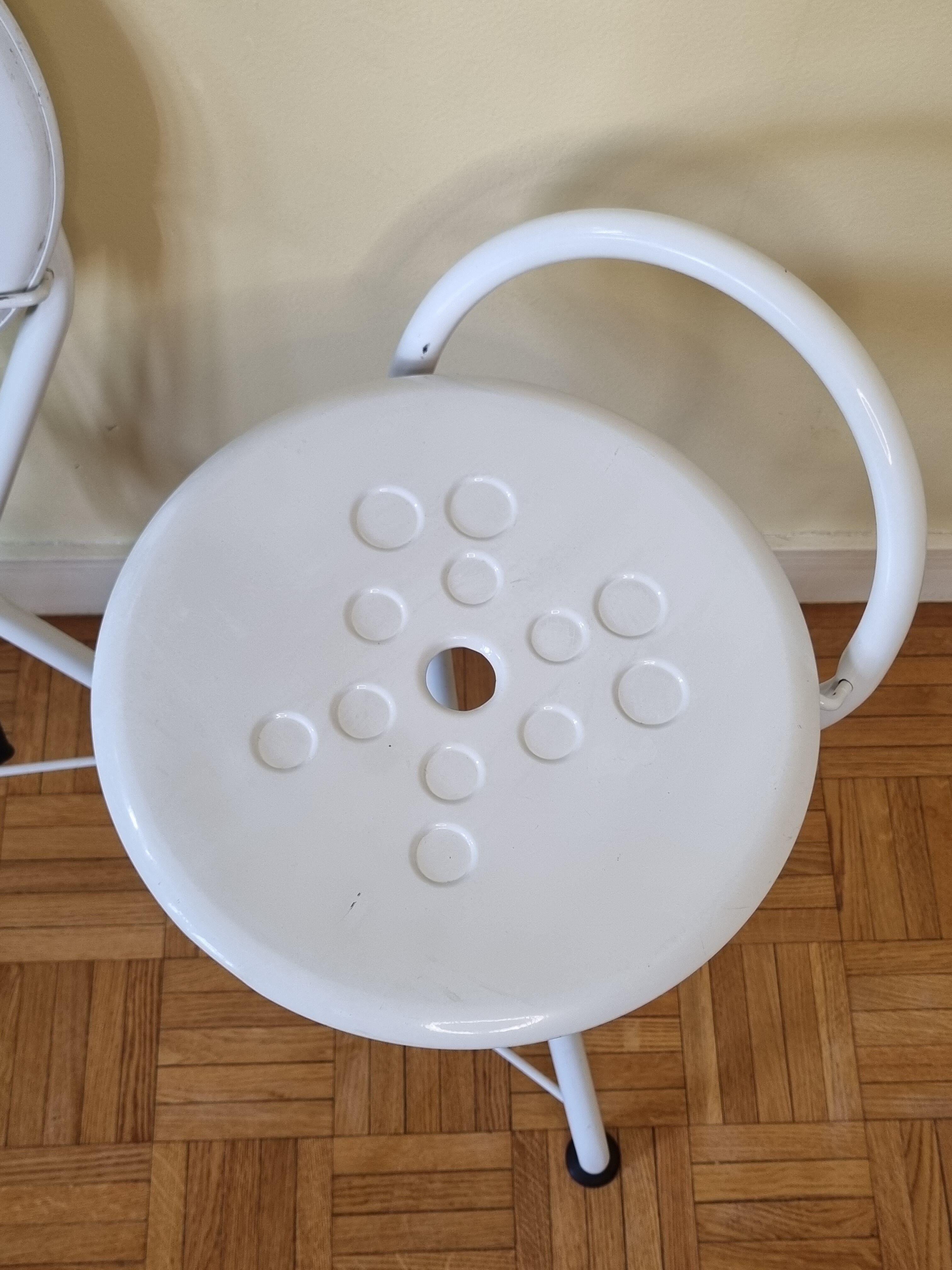 Paire de tabourets pliants vintage "Tubecon" Marinakis, années 80