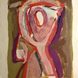 Bram van velde, twilight, 1969. original lithograph signed in pencil
