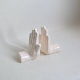 Ceramic Hands Bookends