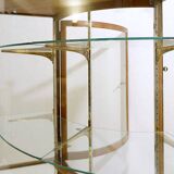 Large curved Showcase Cabinet - 1940s