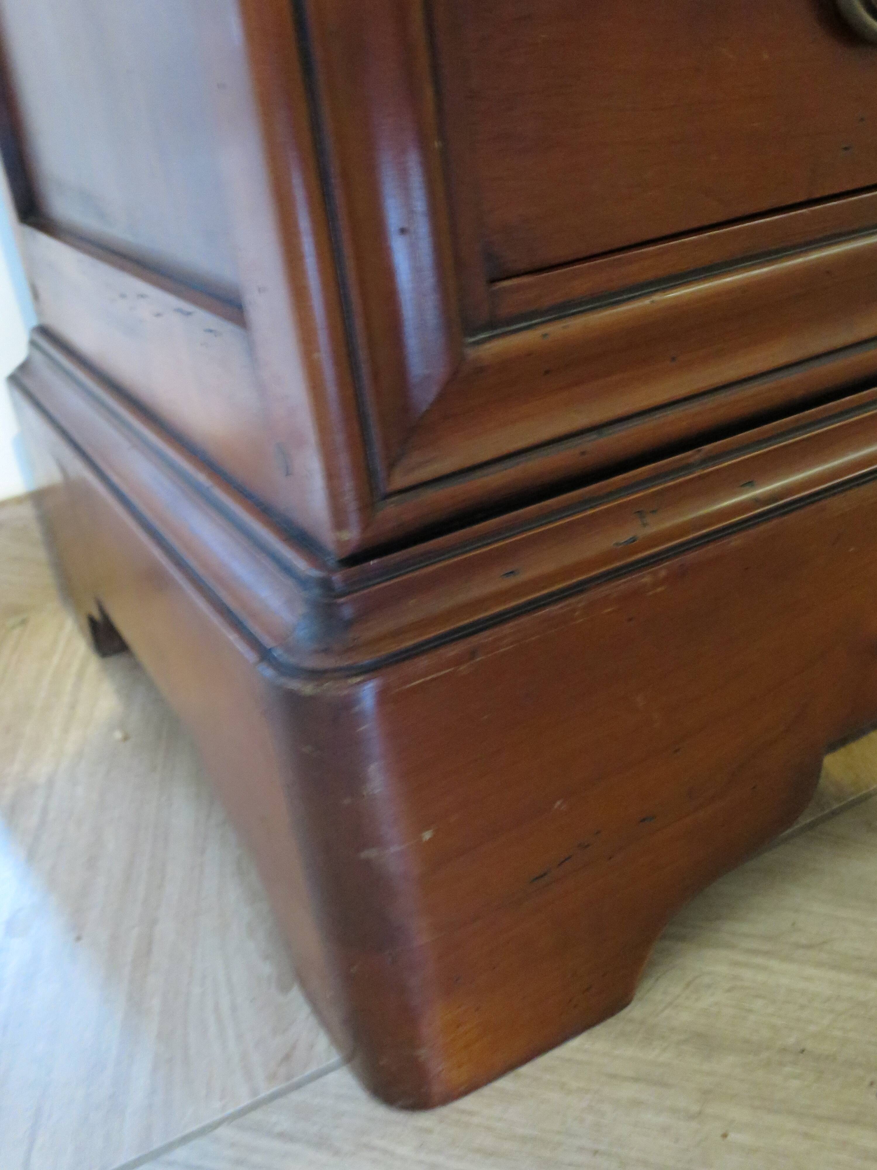 Fruit wood ogee chest of drawers - Louis Philippe style - 4 drawers - 1980s