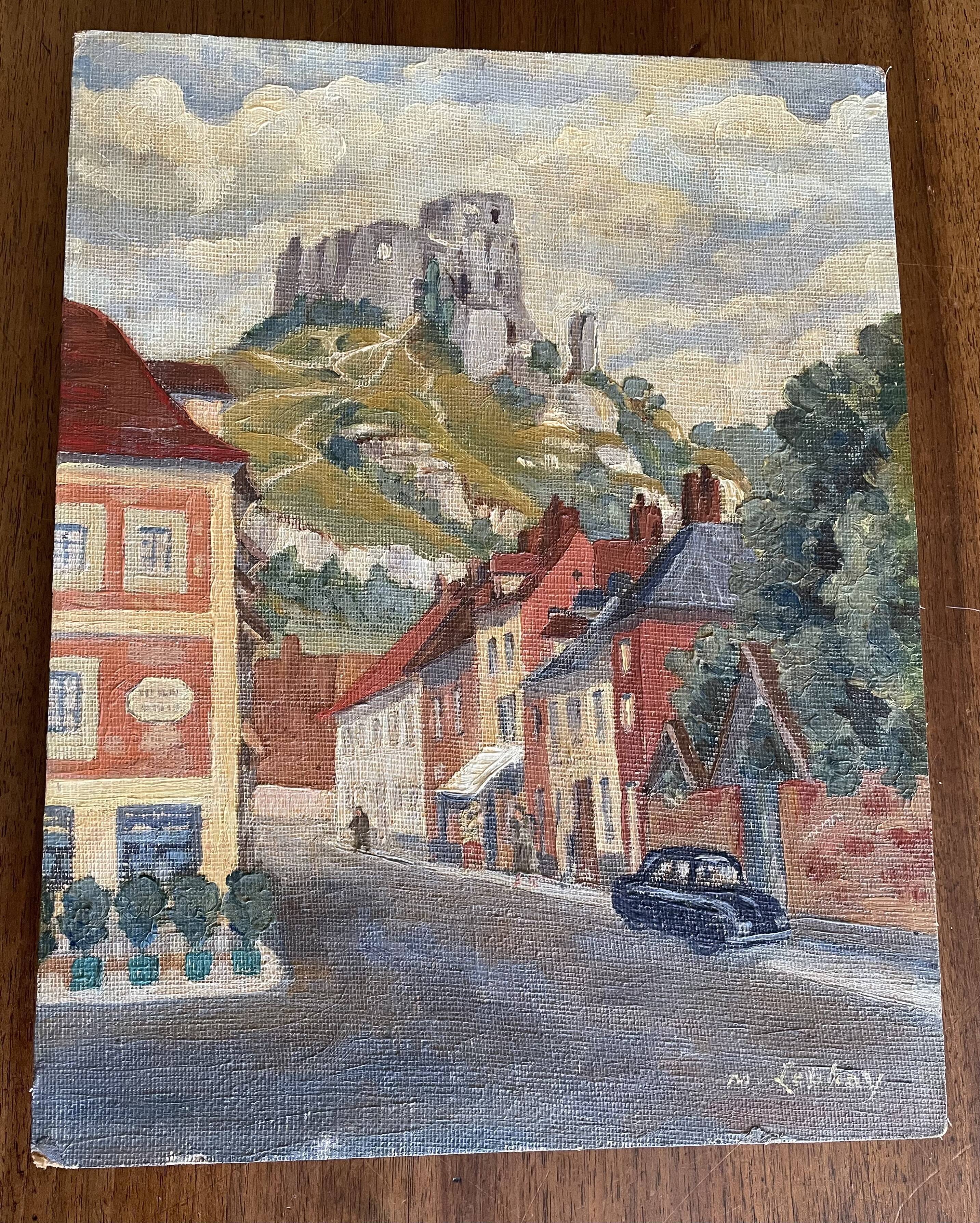 Oil on landscape cardboard 35 X 27