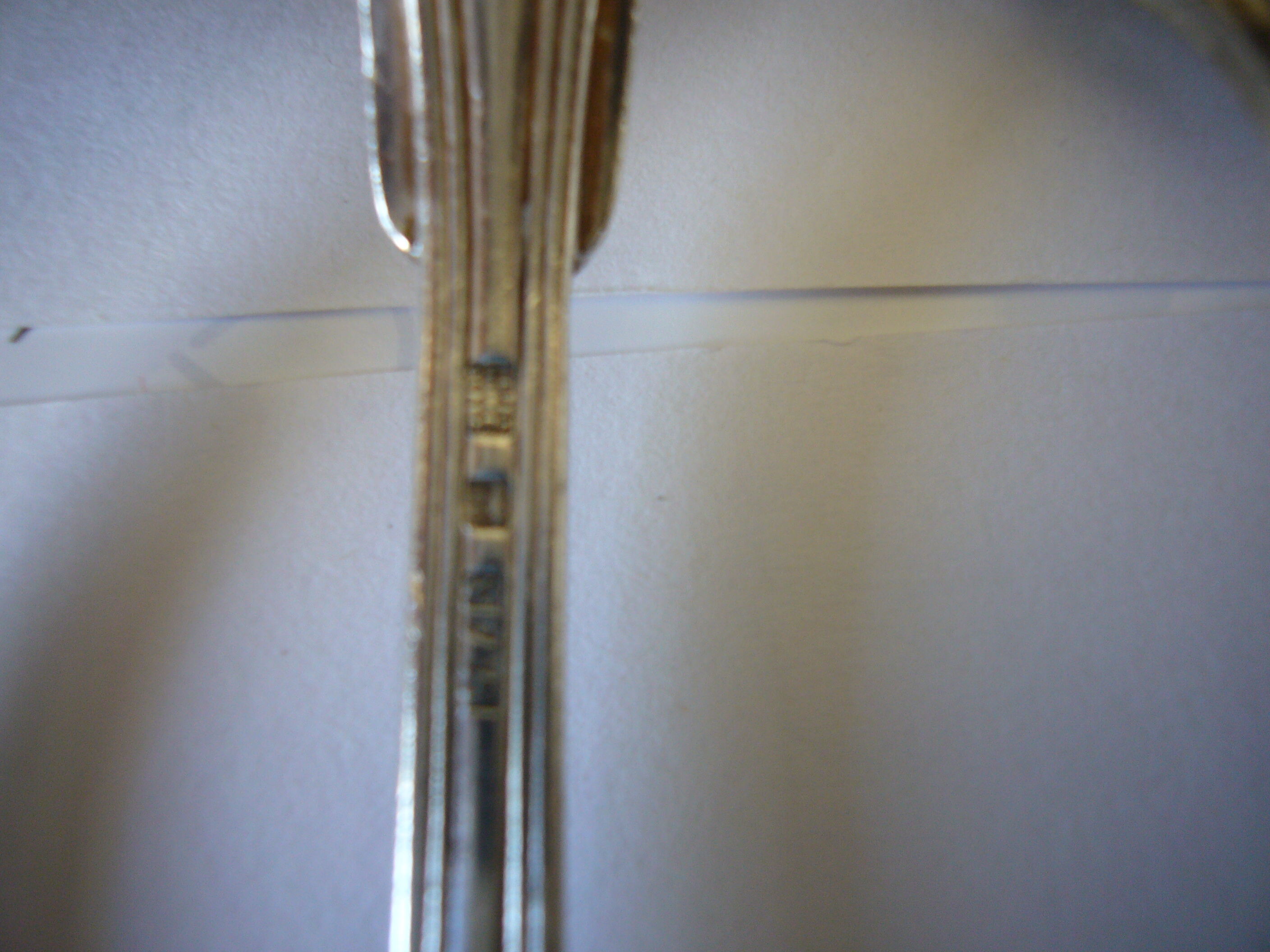 Silver metal coffee spoons