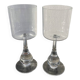 Pair of crystal goblets from Baccarat.