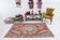 Tapis vintage turc rouge et beige 133x226cm