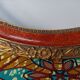 Old oval wooden frame