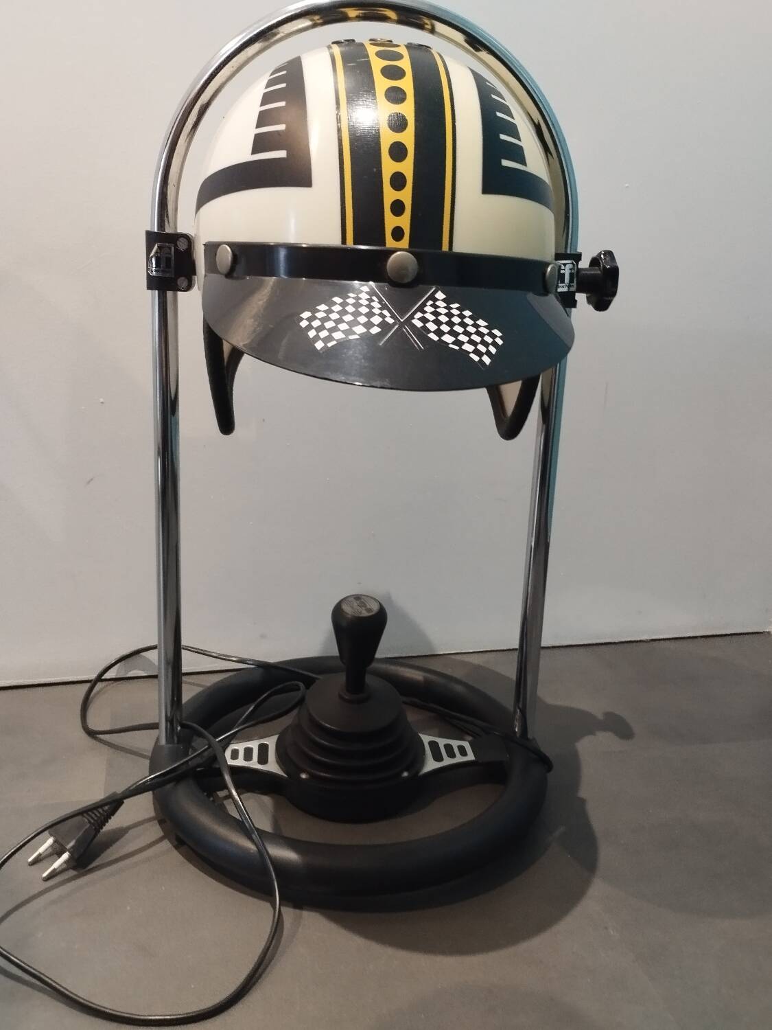 Old automobile design helmet lamp 1980