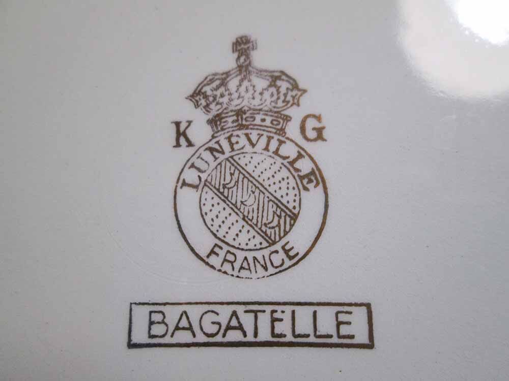 9 KG Lunéville earthenware plates