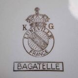 9 KG Lunéville earthenware plates