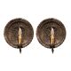 Wrought Iron Wall Sconces, Italy, 1970s - Set of 2