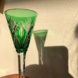 10 bohemian crystal liqueur glasses