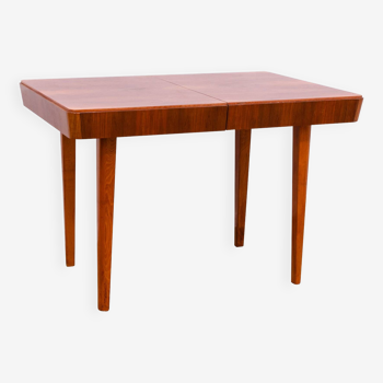 Table à manger pliante vintage en noyer par Setona, 1950, Tchécoslovaquie