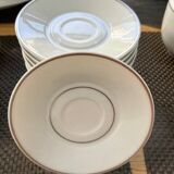 Bernardaud Limoges table service platinum model, 45 pieces