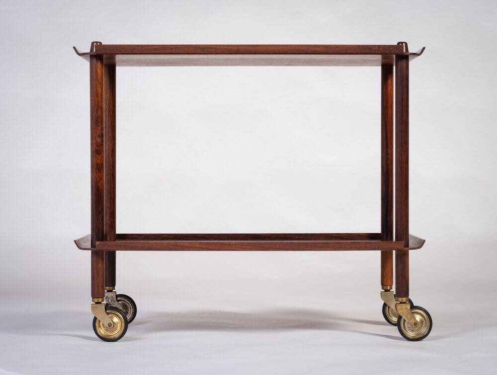 Rosewood Table Plateau by Poul Hundevad for Vamdrup, Denmark, 1960s