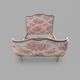Lit basket in Louis XV style, TOILE DE JOUY tapestry.