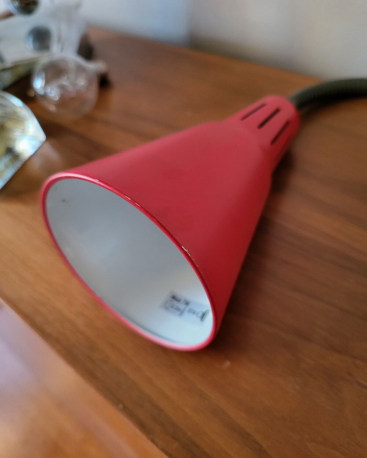 Red IKEA Desk Lamp by Marianne Hagberg Kvart